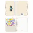 A5 Süresiz Haftalık Planlayıcı Spiralli Kuşe Kapak - Krem Deniz