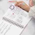 A5 Süresiz Haftalık Planlayıcı Spiralli Kuşe Kapak - Pembe Çizgili