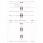 A5 Süresiz Haftalık Planlayıcı Spiralli Kuşe Kapak - Pembe Çizgili