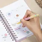 A5 Süresiz Haftalık Planlayıcı Spiralli Kuşe Kapak - Renklerin Dansı