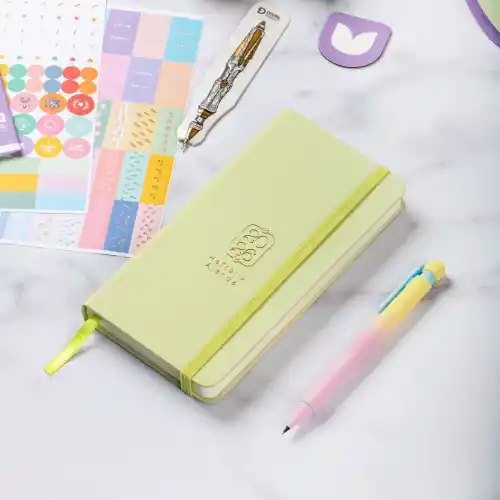 2026 Haftalık Ajanda 9x18 cm Sert Kapak Günlük Planlayıcı – Yeşil