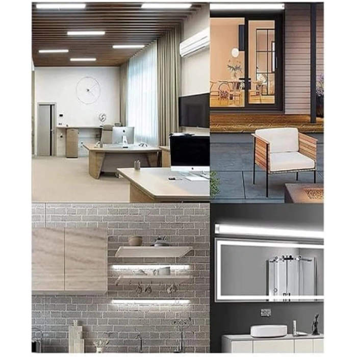 120 Cm 40 Watt Yatay Led Bant Armatür-trafolu Beyaz Işık 1 Adet