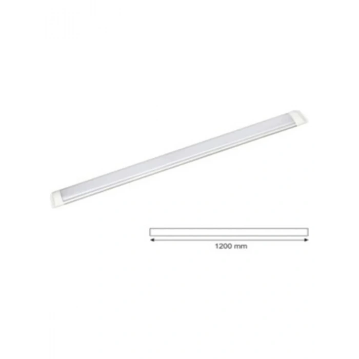120 Cm 40 Watt Yatay Led Bant Armatür-trafolu Beyaz Işık 1 Adet