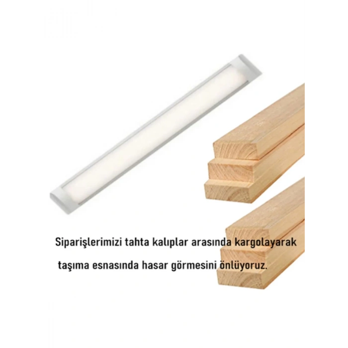 120 Cm 40 Watt Yatay Led Bant Armatür-trafolu Beyaz Işık 1 Adet