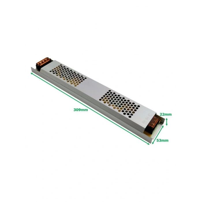 33 Amper Şerit Led Trafosu 380W Super Slim Fansız