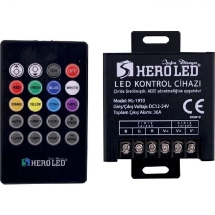 36 Amper Rgb LED Kumanda Kontrol Cihazı