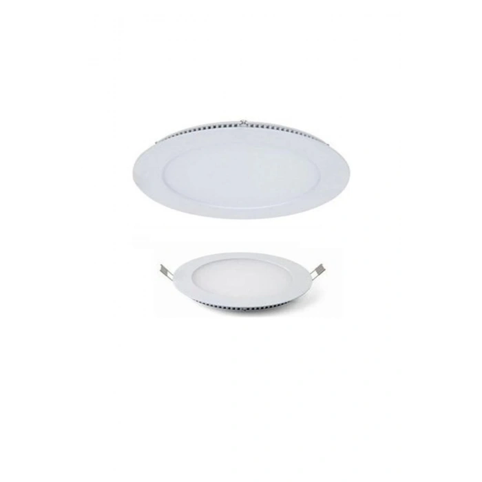 18w Tasarruflu Led Yuvarlak Gün Işığı Sıva Altı Slim Panel Tavan Aydınlatma Armatürü 10 Adet