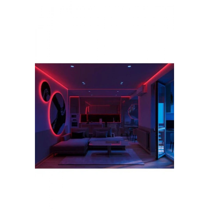 Hortum Esnek 220V Şerit Led Kırmızı 1 Metre
