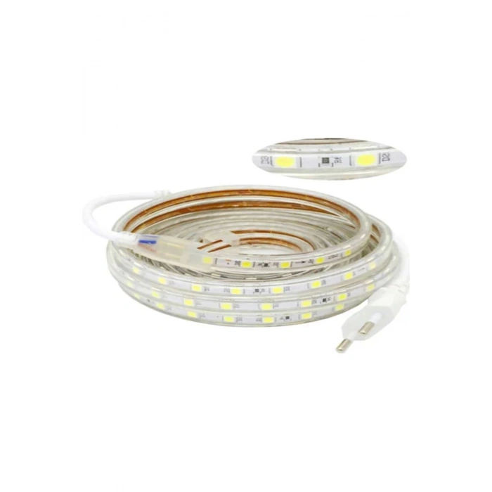 Hortum Esnek 220V Şerit Led Yeşil 100 Metre