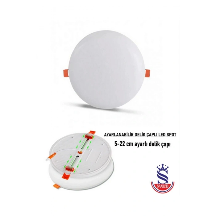 Ayarlı Çap 36w Beyaz Işık Led Spot (5-22 Çaplı ) 1 Adet