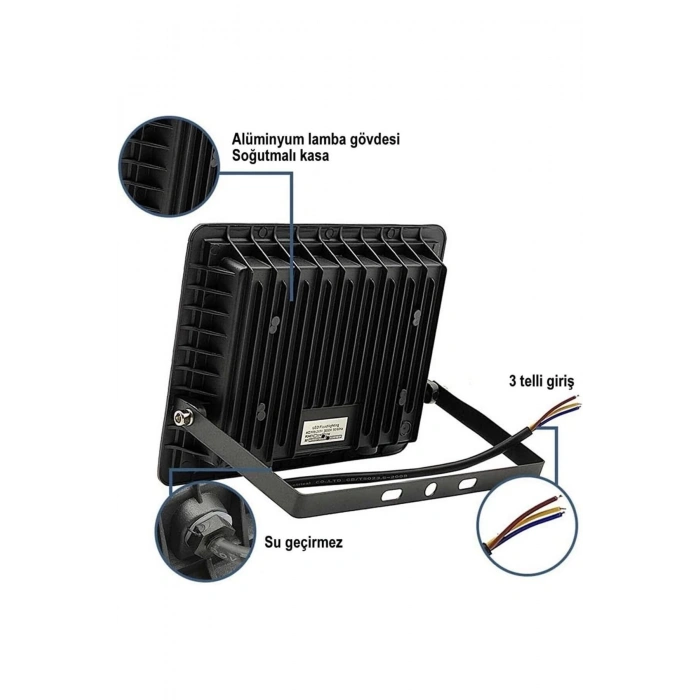 300W 24.000 Lümen 6500k Beyaz Işık Smd Led Projektör 8 Adet