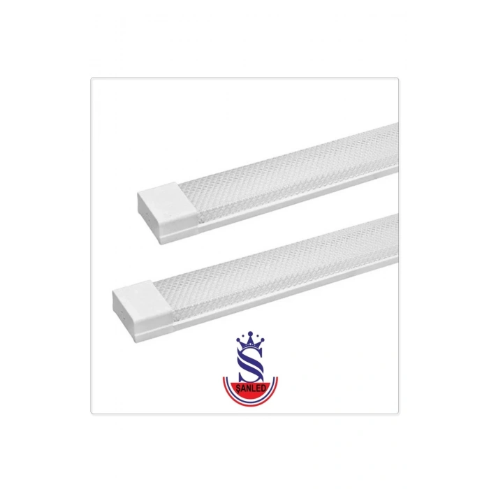 80W 120 Cm KRİSTAL Yatay LED Bant Armatür-Trafolu Beyaz Işık 1 Adet