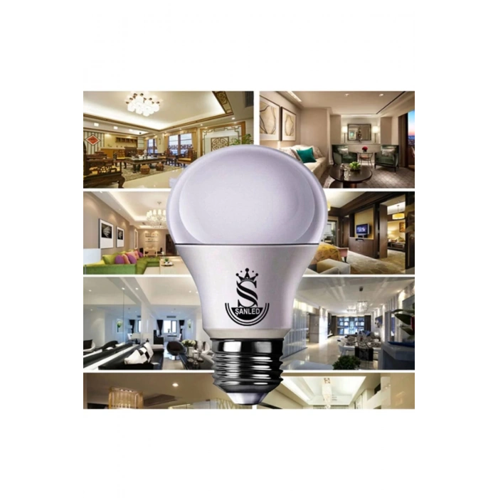 10W Tasarruflu Beyaz Işık Led Ampul 1 Adet