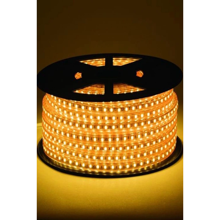 Hortum Esnek 220V Şerit Led Amber 1 Metre