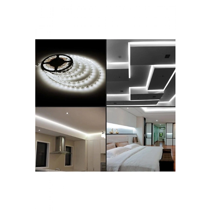 3 Çipli Iç Mekan Beyaz Işık Şerit Led 50 Metre