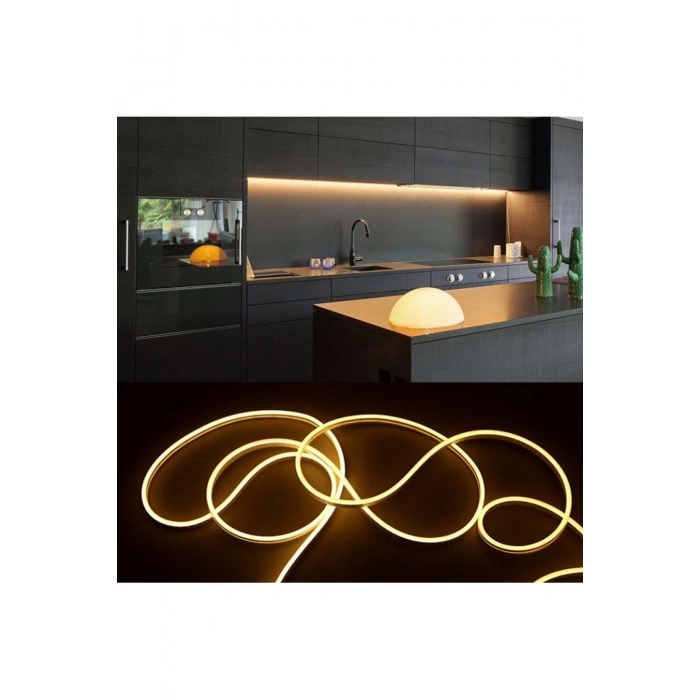 Neon 12 Volt Esnek Hortum led Gün Işığı 5 Metre