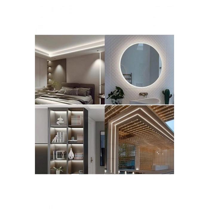 Neon 12 Volt Esnek Hortum led Beyaz 5 Metre