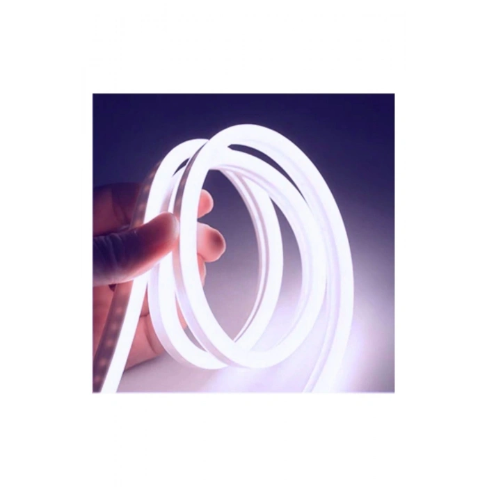 Neon 12 Volt Esnek Hortum led Beyaz 5 Metre