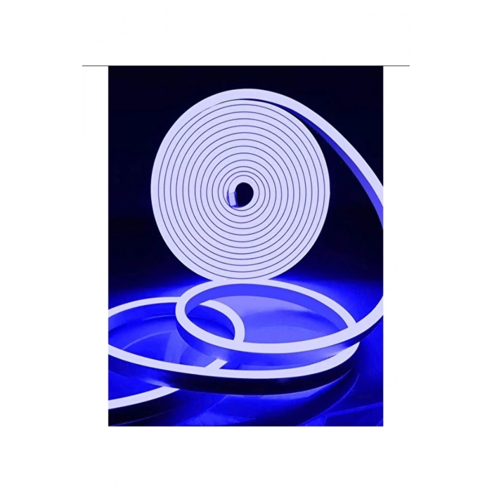 Neon 12 Volt Esnek Hortum led Mavi 5 Metre