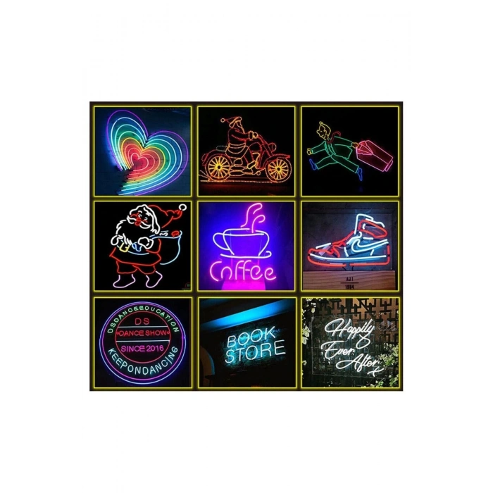 Neon 12 Volt Esnek Hortum led Mavi 5 Metre