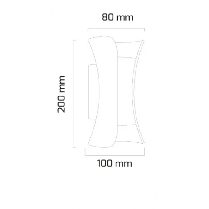 Butterfly Çift Yönlü Iç Ve Dış Mekan Duvar Aplik Paslanmaz, Toz Ve Su Geçirmez Duvar Aplik