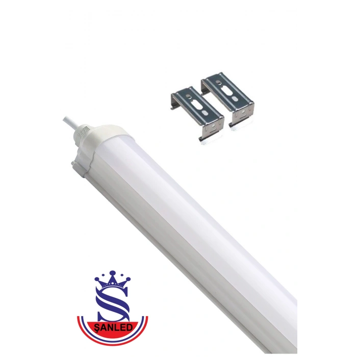 60W 120 cm Yatay LED Etanj Armatür-Trafolu Beyaz Işık 1 Adet