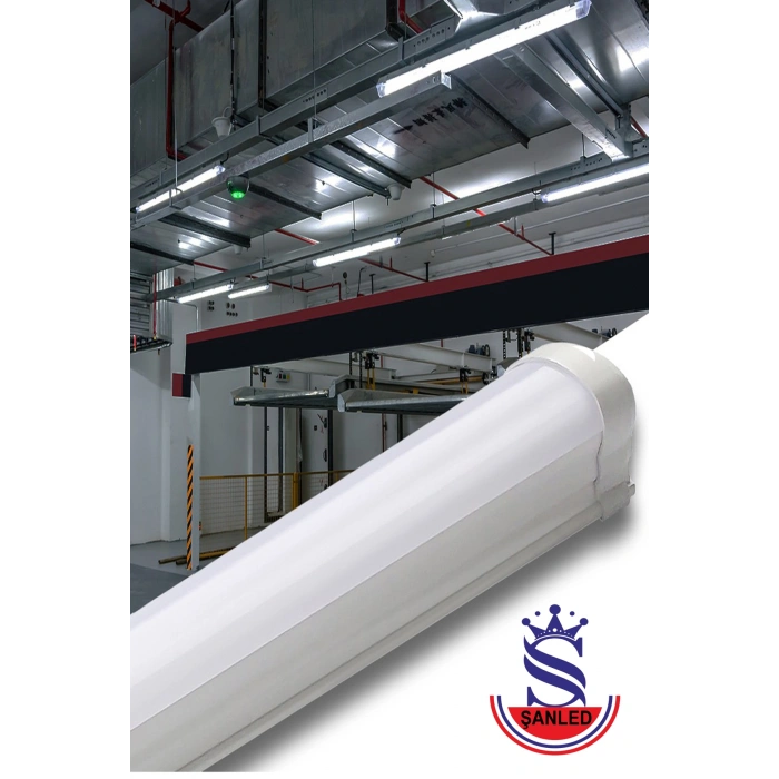 60W 120 cm Yatay LED Etanj Armatür-Trafolu Beyaz Işık 1 Adet