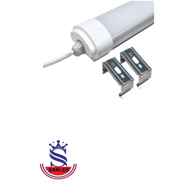 40W 120 cm Yatay LED Etanj Armatür-Trafolu Beyaz Işık 50 Adet