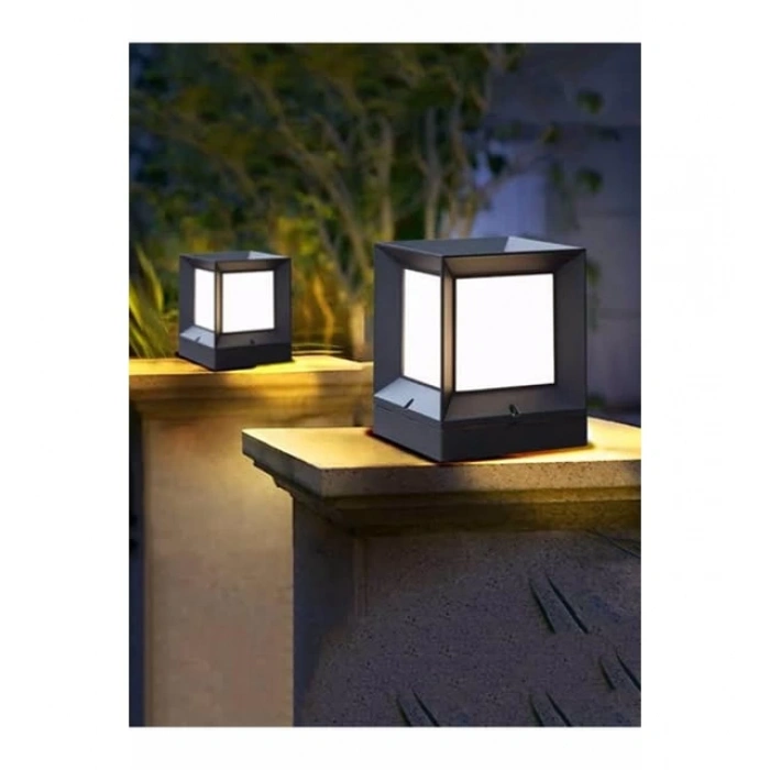 Küp Bahçe Aydınlatma Armatürü Set Üstü Dekoratif Aplik 10 Adet