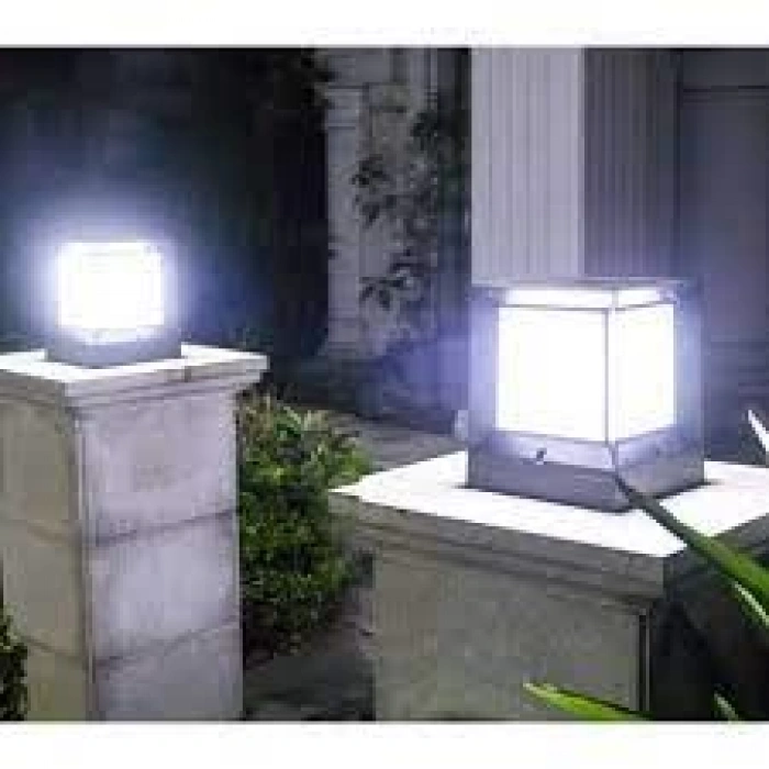 Küp Bahçe Aydınlatma Armatürü Set Üstü Dekoratif Aplik 10 Adet