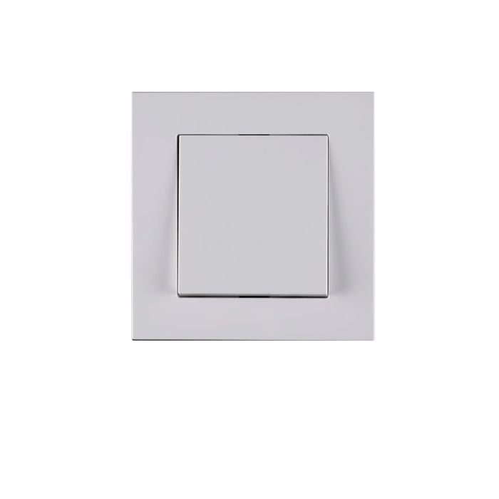 Tekli Topraklı Beyaz Anahtar Komütatör Karen Priz 1 Adet