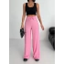Bubble Bel Bağlamalı Palazzo - pembe