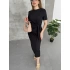 Ön Kuşak Detay Kiss Model Elbise -Siyah