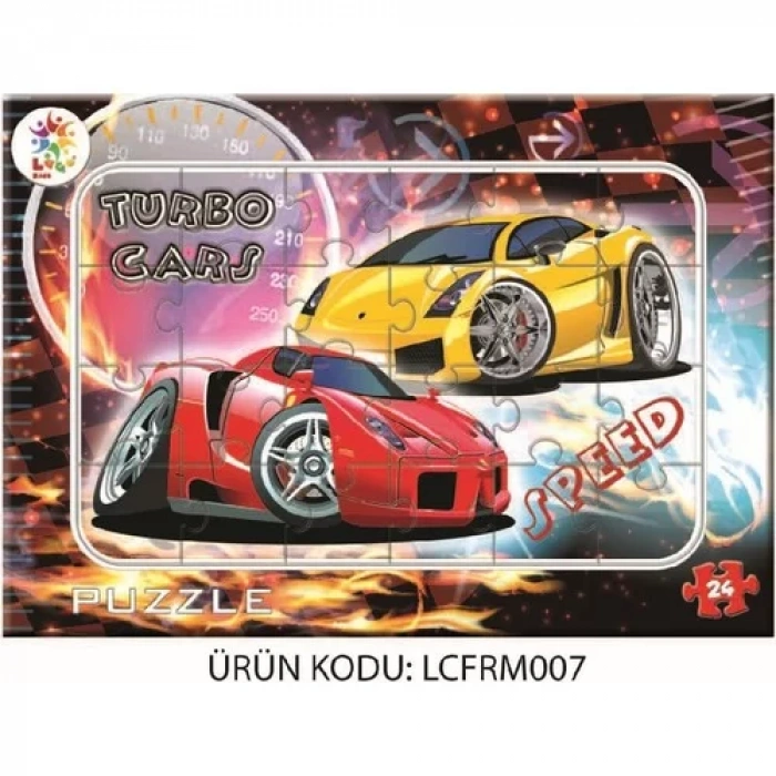 Turbo Cars Puzzle 24 Parça