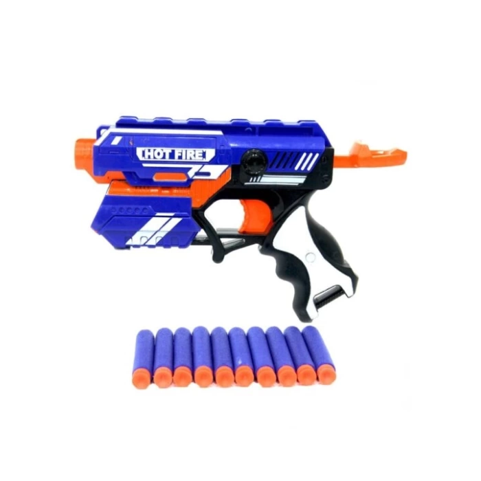 10 Mermili Sünger Dart Atan Silah 24 cm