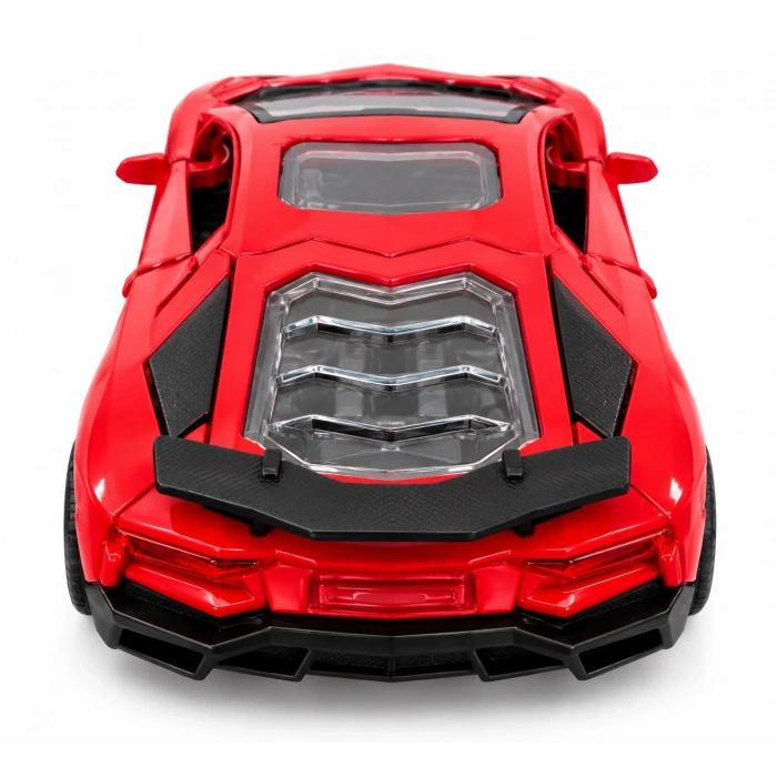 12.5 Cm Oyuncak Metal Spor Araba Lamborghini Aventador Kırmızı