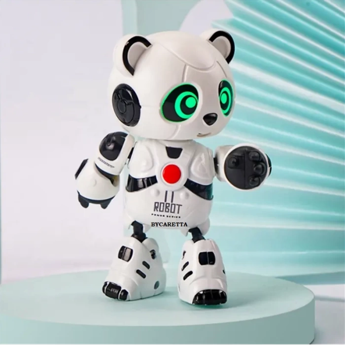 İnteraktif Şarjlı Müzikli Akıllı Die-cast Panda Robot oyuncak