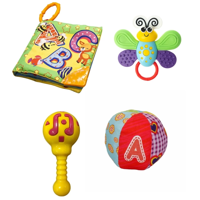 By Caretta Hışırtılı Kumaş Kitap Çıngıraklı Kumaş Top Kelebek Dişlik Marakas Çıngırak