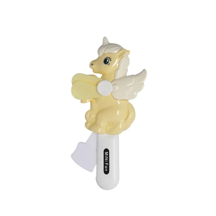 Kanatlı Unicorn El Fanı Elle Basmalı Mini fan Sessiz & Taşınabilir
