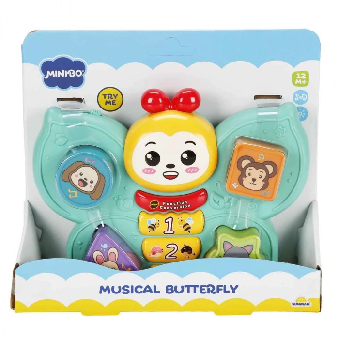 Sesli Işıklı Bul tak Kelebek Eğitici Oyuncak