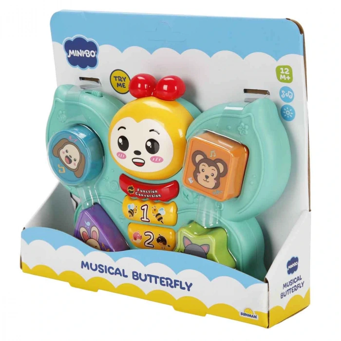 Sesli Işıklı Bul tak Kelebek Eğitici Oyuncak