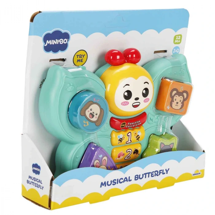 Sesli Işıklı Bul tak Kelebek Eğitici Oyuncak