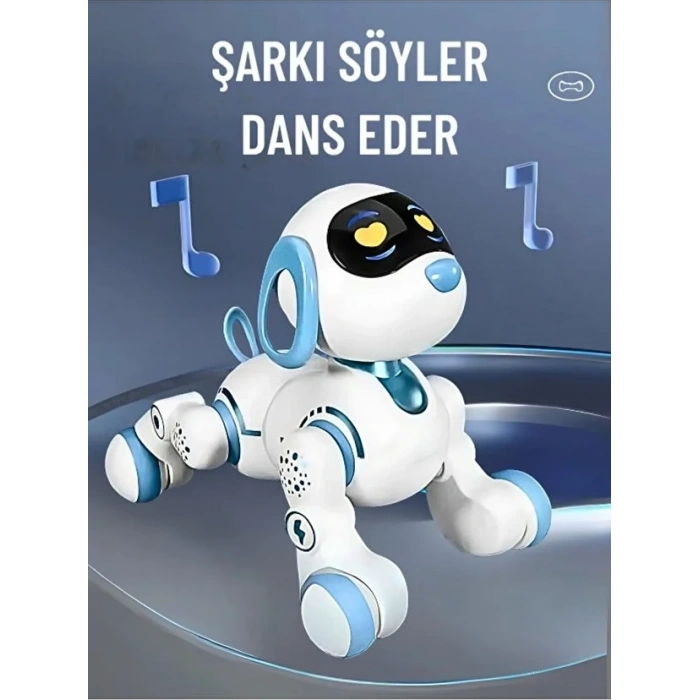 Uzaktan Kumandalı Çok Fonksiyonlı Akllı Aktivite & Eğlence Robot Köpek