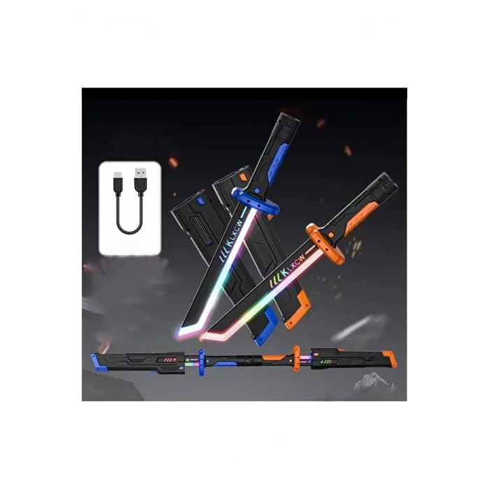 44 Cm Kıvılcım Çıkartan Özel Efektli Şarjlı Işın Kılıcı