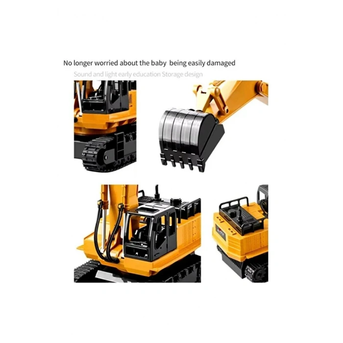 1:24 Uzaktan Kumandalı Şarjlı Işıklı Kepçe 360 Derece Dönen 27MHz