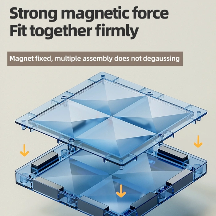 Karton Kutulu Doğal Renkler Magnetic Yapı Blokları 3D Puzzle 78 Parça 6.5 cm