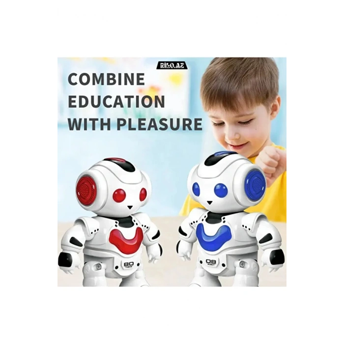 Uzaktan Kumandalı Işıklı Müzikli Dans Eden Akıllı Robot - Eğitici Robot Oyuncak