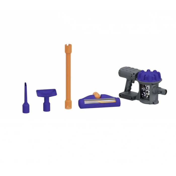 Bulaşık Yıkama Seti - Pilli Su Akıtan Modern Lavabo + Oyuncak Pilli Dikey Süpürge