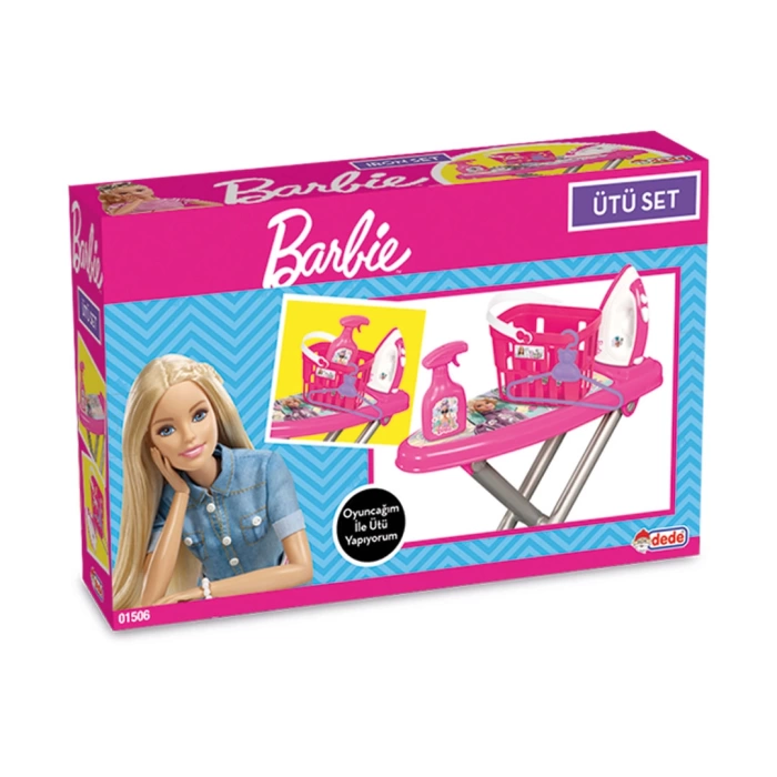 Barbie Temizlik Arabası + Barbie Ütü Seti Evcilik Seti