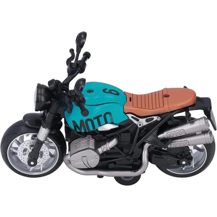 Çek Bırak 1:12 Işıklı Ve Sesli Clasic Metal Motosiklet
